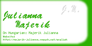 julianna majerik business card